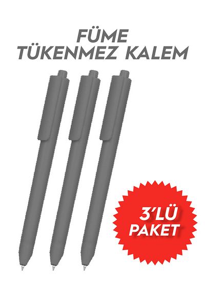 imo medya Smoked Ballpoint Pen 3 Pack