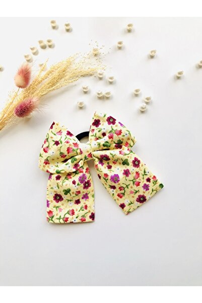 seyranat Жълта цвете висококачествена еластична лента за коса за момичета