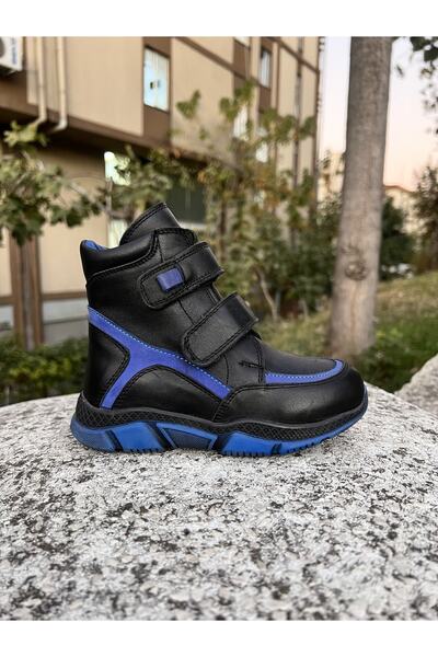 MOTTİ KİDS CLUB Hakiki Deri Hakiki Kürklü Ortopedik Erkek Çocuk Bot