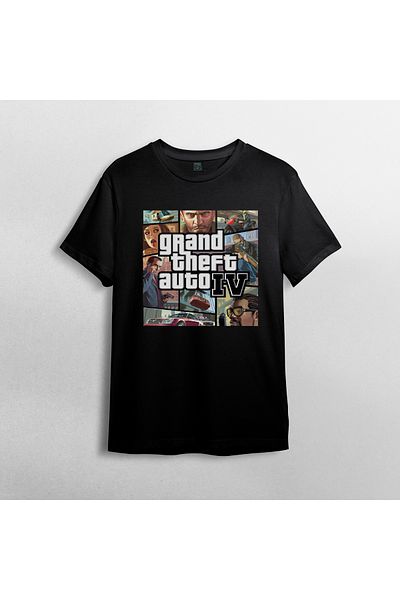 Pixxa Μοντέλο μπλουζάκι Grand Theft Auto 100% Cotton Crew Neck - 3