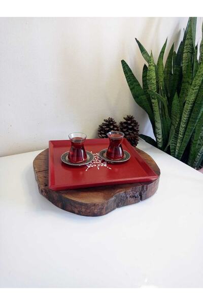 ASLI صينية خشبية مزخرفة للعام الجديد، القهوة، الشاي، الوعد، الخطوبة، العرض، ص...