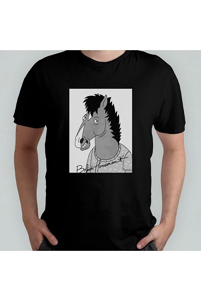 Pixxa Μοντέλο μπλουζάκι Bojack Horseman 100% Cotton Crew Neck - 5