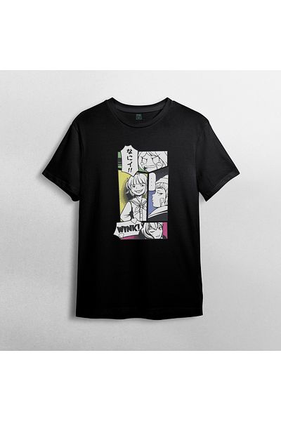 Pixxa Μοντέλο T-shirt Anime 100% Cotton Crew Neck - 22