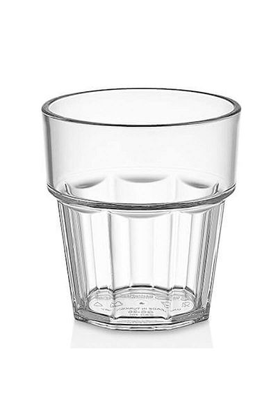 GastroPlast 6 Pieces 200 ml Unbreakable Glass Look Polycarbonate Cup