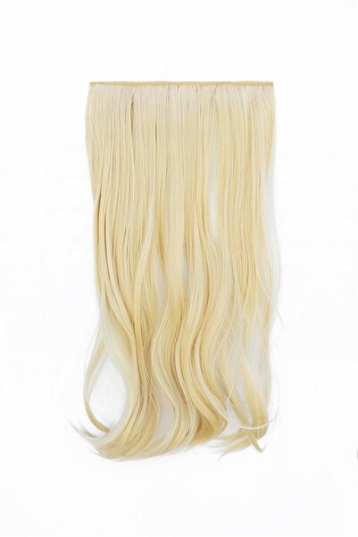 AKOLİFE Rezistent la căldură Semi-moon Snap Hair Platinum Wavy