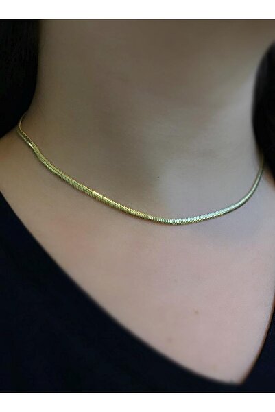 Erer Gümüş Gümüş 2,5 Mm Yassı Döküm Zincir Kolye