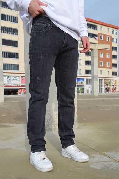 DİFRANSEL Stone Detailed Embroidered Slim Straight Trousers