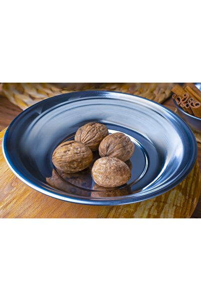 BAYDURSAN Steel Dinner Plate, Stainless Steel Leg Plate No.1