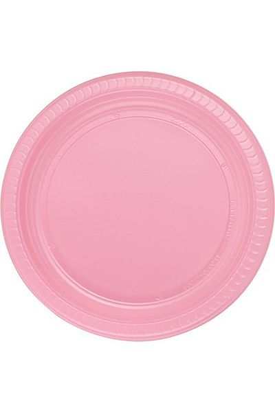 goldd 25Pcs Plastic Colorful Plate Birthday Party