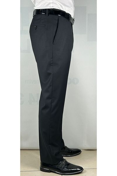 Bomonti Men's Oversize Flexible Waist Lined High Quality Fabric Trousers