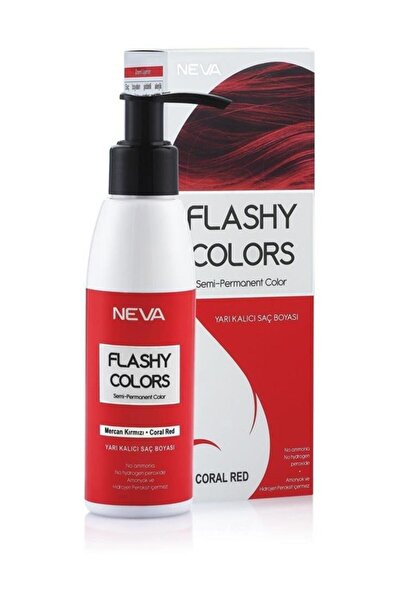 Flashy Colors Yarı Kalıcı Saç Boyası - Mercan Kırmızı 100 ml