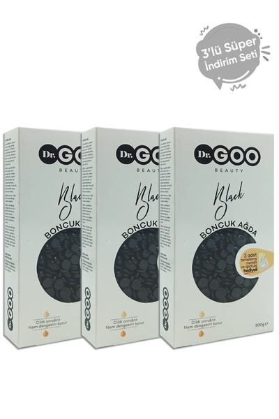 DRGOO Black 3'lü Boncuk Ağda