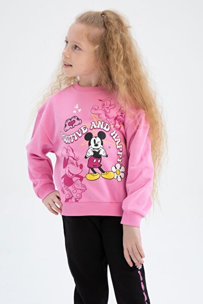 DeFacto Dívčí mikina Disney Mickey Mouse Crew Neck Neck Z5140a623sp