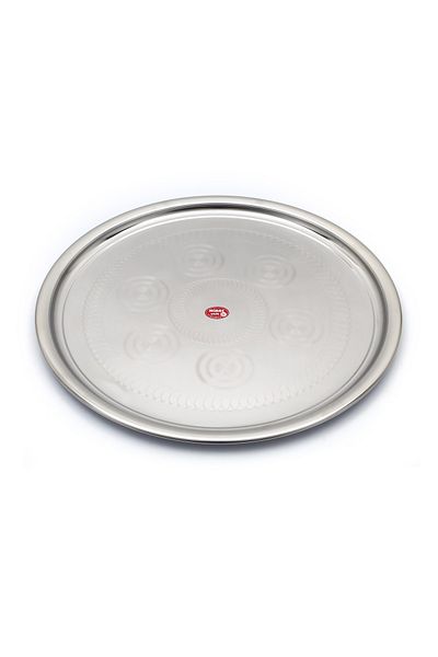 BAYDURSAN Stainless Steel Floor Table, Tray (SINI) No: 9