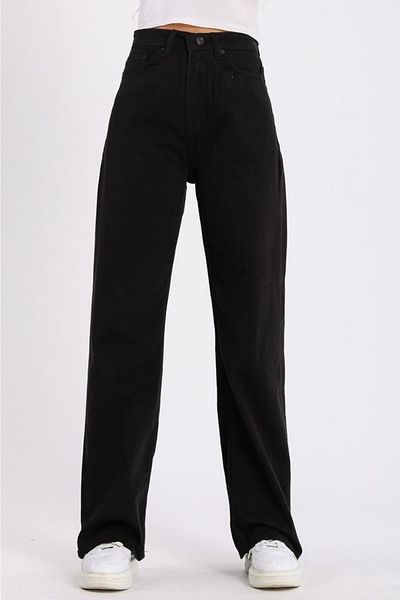 Gofeel Wide Leg Black Jean Palazzo Jeans