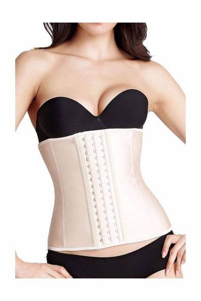 MİSTİRİK Corset fără bretele din latex, model Tvigoso, cu 4 niveluri, menține talia caldă și asigură slăbire, culoarea pielii