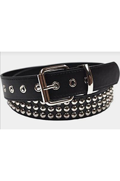 targay Ζώνη με καρφιά σε στυλ Gothic Punk Metallica με καουμπόικη αγκράφα