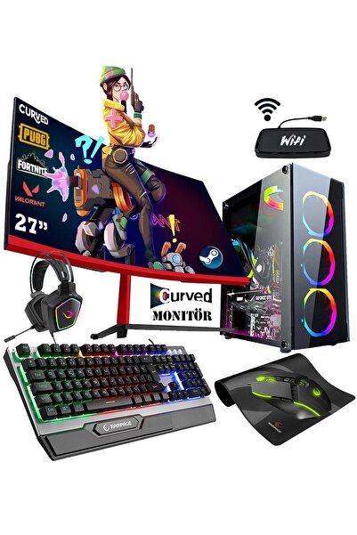 Zeiron Ox37 I5-3470 16gb 1tb Hdd + 128 Gb Ssd Rx550 27" Oyuncu Masaüstü Bilgi...