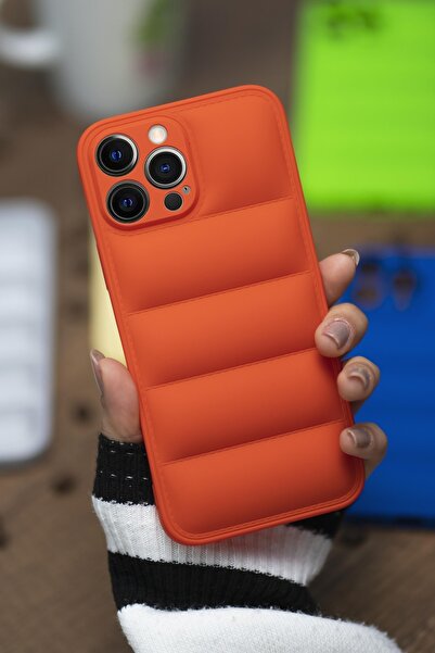 mooodcase Iphone 13 Pro Max Uyumlu Airbag Puffer Silikonlu Şişme Kılıf