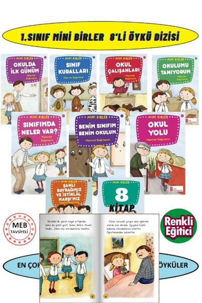 GÖNÜL YAYINCILIK 1.sınıflar Harika Bir Öykü Dizisi (8 Kitap)özel Tatil Seti H...