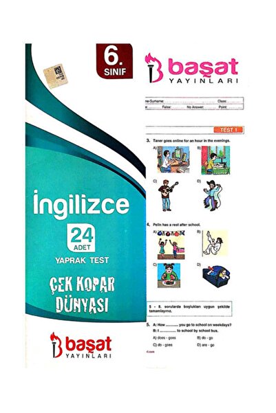 Başat Yayınları 6. Sınıf Ingilizce 24 Yaprak Test