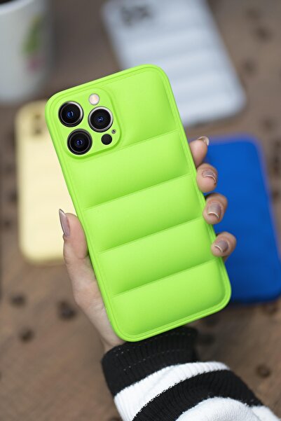 mooodcase Iphone 13 Pro Uyumlu Airbag Puffer Silikonlu Şişme Kılıf