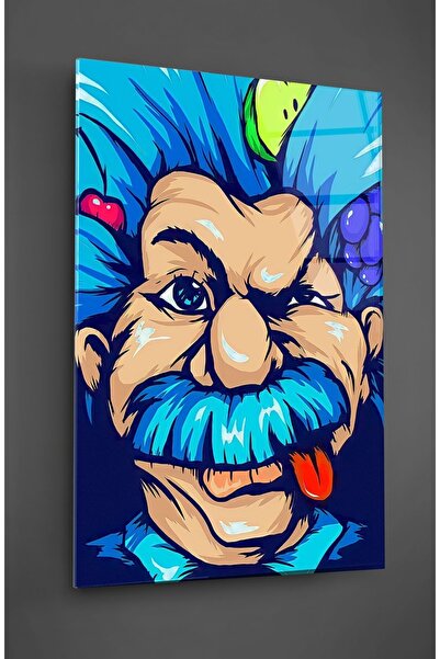 TAULART Πολύχρωμη ζωγραφική σε γυαλί του Άλμπερτ Αϊνστάιν