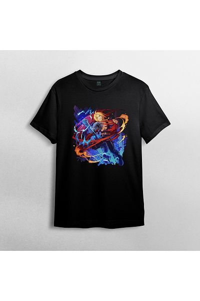Pixxa Μοντέλο μπλουζάκι Fullmetal Alchemist 100% Cotton Crew Neck - 5