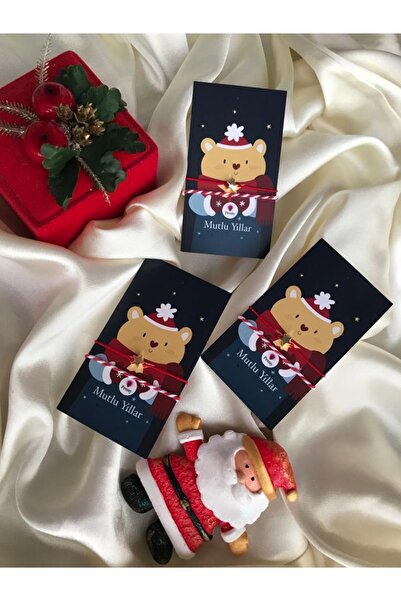 PEONY peonyofficiall Yeni Yıl 3 Paket Kartlı Yıldız Altın Kaplama Ve Marteniçka Ipli Yılbaşı Temalı Çift Bileklik