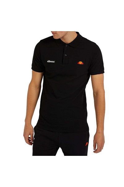 Ellesse Herren Polo-Shirt MONTURA – Piqué, Kurzarm, Flachstrick-Kragen, Logo