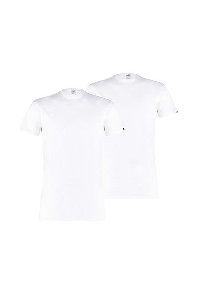 Puma Tricou Herren, pachet 2er - Basic Crew Tee, Rundhals, Kurzarm, uni