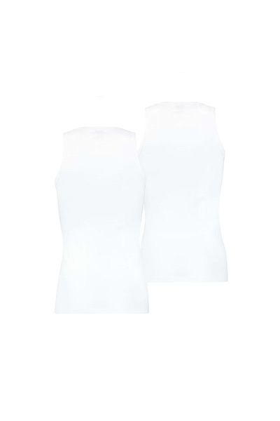 Puma Herren Tank Top, 2er Pack - Basic, Unterhemd, Rundhals, Single Jersey, einfarbig