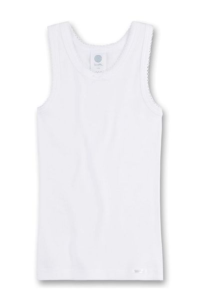 Sanetta Mädchen Unterhemden 3er Pack - Shirt o. Arme, Top, Bio-Baumwolle, einfarbig