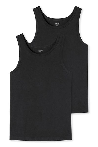 uncover by Schiesser Herren Unterhemden 2er Pack - Serie „Uncover“, Rundhals