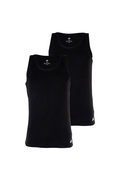 adidas Herren Tank Top, 2er Pack - Active Flex Cotton, Unterhemd, ärmellos, uni