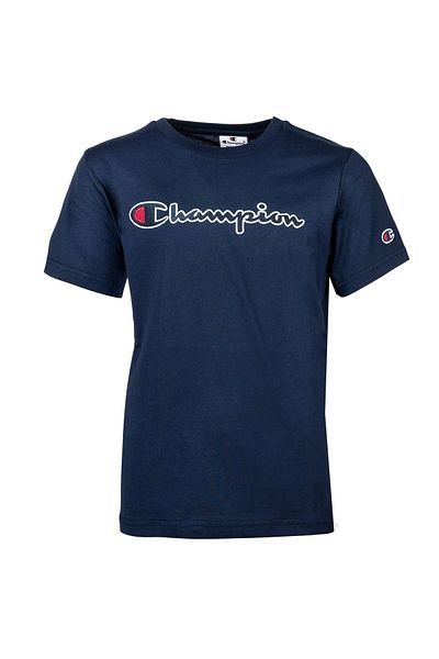 Champion Kinder Unisex-Trainingsanzug – Rundhalsausschnitt, Rundhalsausschnitt, Baumwolle, großes Logo, Einfarbig