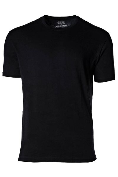 Ceceba 2er-Pack Herren American Keys – Rundhals, Kurzarm, Baumwolle, Uni