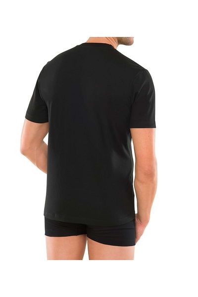 Schiesser Herren American T-Shirt 2er Pack - 1/2 Arm, Unterhemd, Rundhals