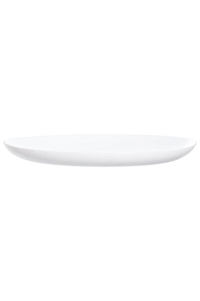 Arc Tempered Dıwalı Oval Serving Plate 33 Cm White