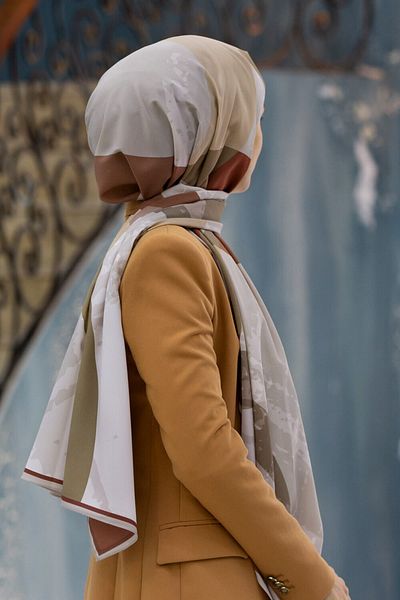 Vissona Γυναικείο Luxury Medina Silk Shawl Beige - Tan