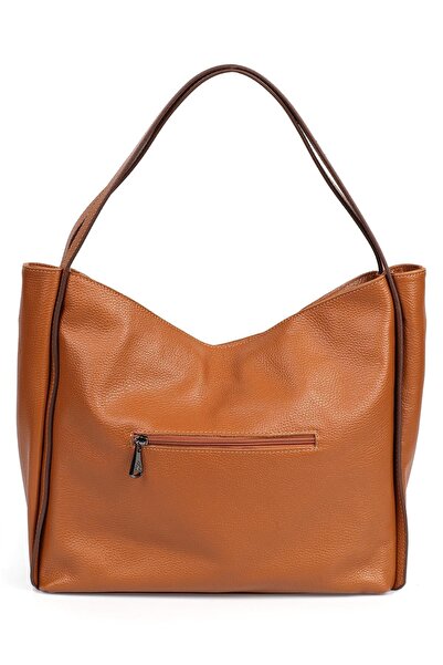 Ysmn حقيبة كتف نسائية من الجلد الطبيعي باللون البني - Yc 011908 ddz