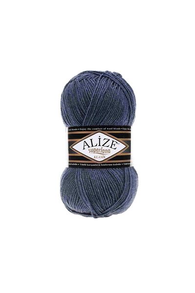 Alize Superlana Classic 203 Denim Vest Cardigan Sweater Rope 25% Wool 100 Gr 280 Meters
