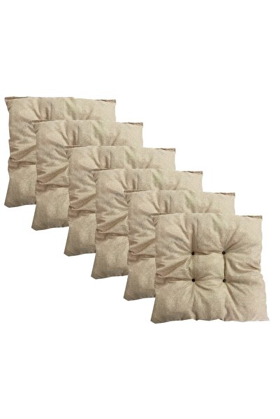 Vip Home Concept Pernă decorativă pentru scaun puf puf pătrată 35x35x7 cm-cre...