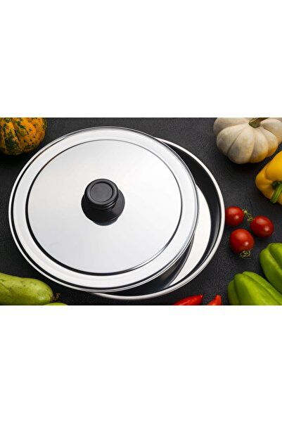 BAYDURSAN Pan Cover Stainless Steel Thick Metal Shiny Pan Cover 31 (COMPATIBLE WITH POTS AND PANS)