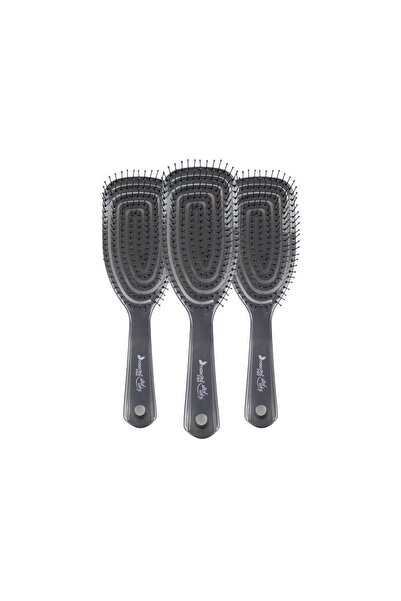 nascita فرشاة شعر ثلاثية الأبعاد رمادي غامق × 3