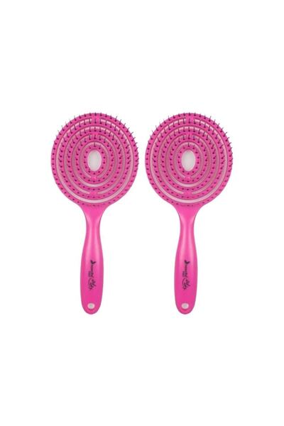 nascita Three Dimensional Hair Brush Candy Pink X 2