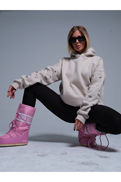 Mirell Бежевий світшот оверсайз для очей