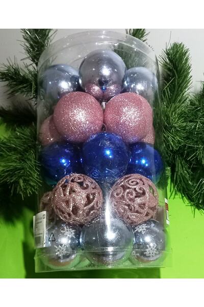 Kuzey Професійні 6 см 25 штук новорічні кульки Прикраси для новорічної ялинки...