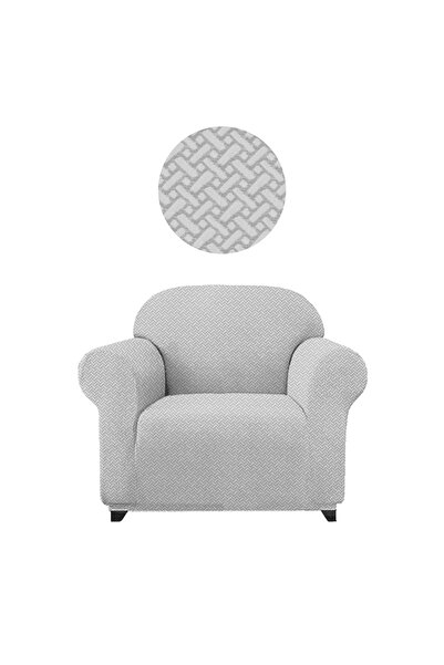 elgeyar Hasır Desen Likra Kumaş Koltuk ,kanepe .çekyat Örtüsü Esnekli Tekli(berjer) Koltuk Için