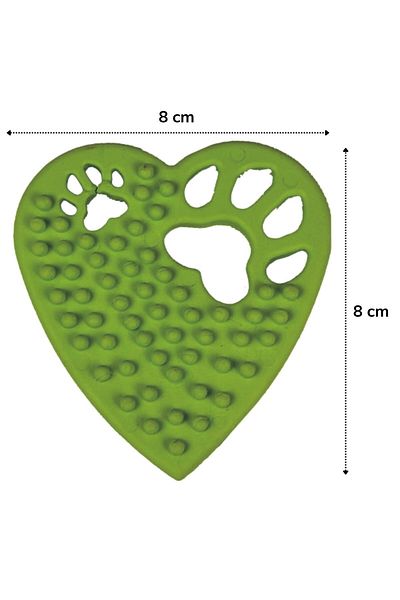 Buffer ® Heart Shaped Serrated Teething Chewing Toy for Pets